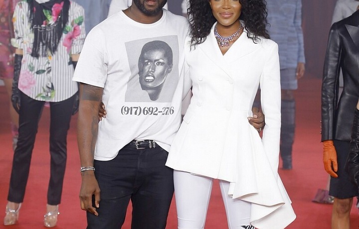 Virgil Abloh and Naomi Campbell