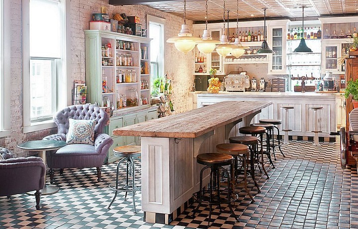 Kitchen in the style of Shabby Chic