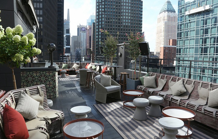 Dream hotel Midtown NY a jeho terasa PHD