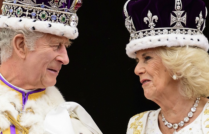 The royal couple will receive Trump