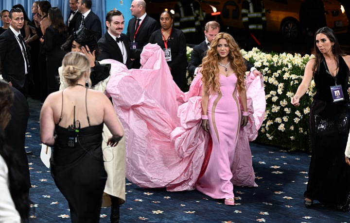 Shakira bet on pink