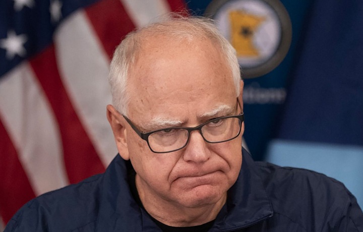 Tim Walz did not hide his horror after the attacks