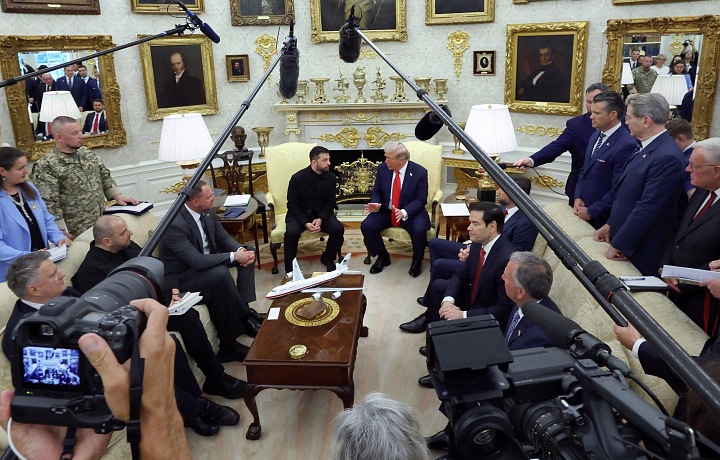 Donald Trump and Volodymyr Zelenskyj