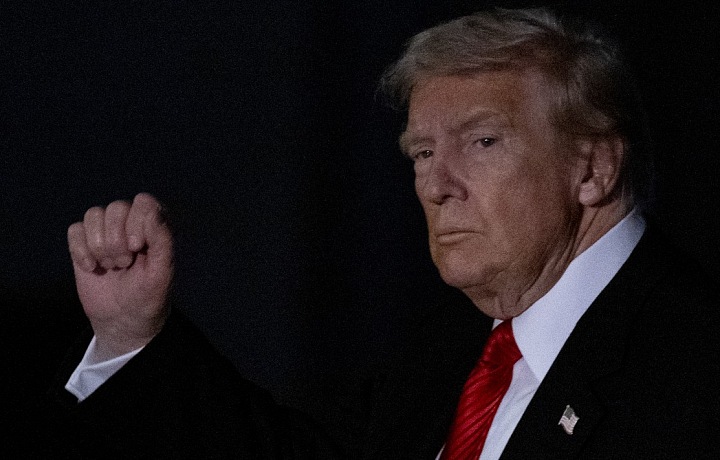 Trump showed off on television