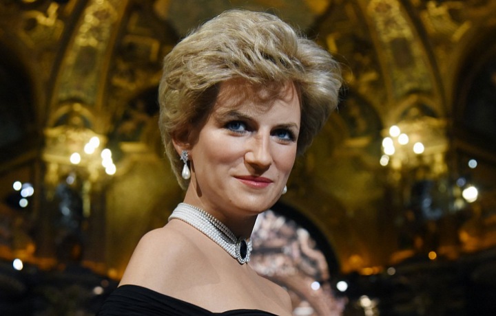 The wax figure is a faithful copy of Princess Diana