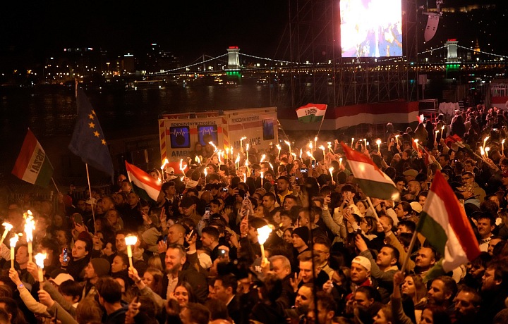 Volební noc v Budapešti