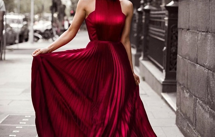 Amazing in long dress