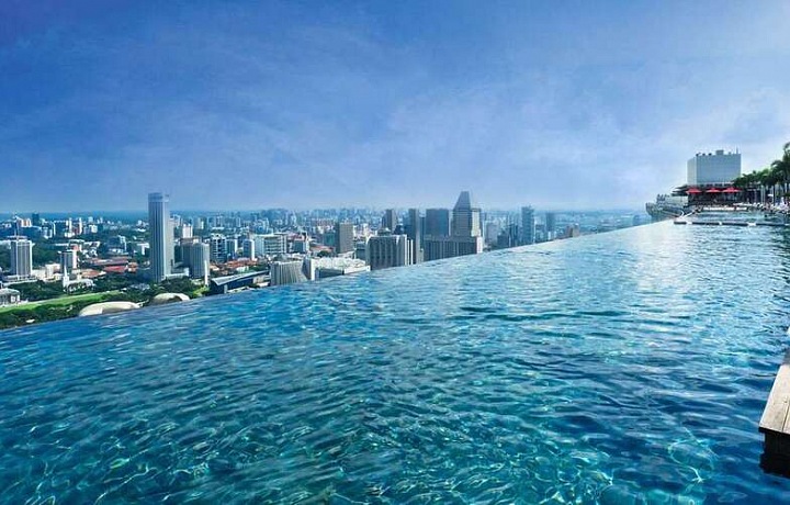 Infinity pool of the Marina Bay Sands