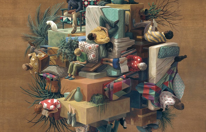 Together Alone (50 x 50 cm)