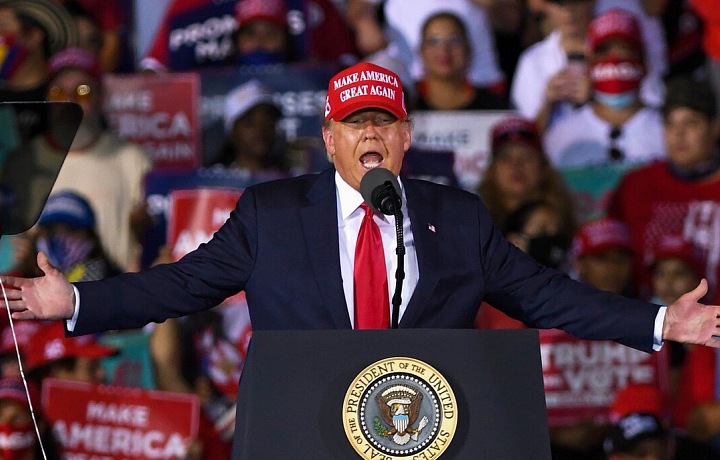 Trump během kampaně