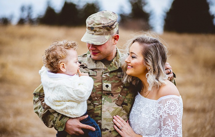 Wedding with a soldier