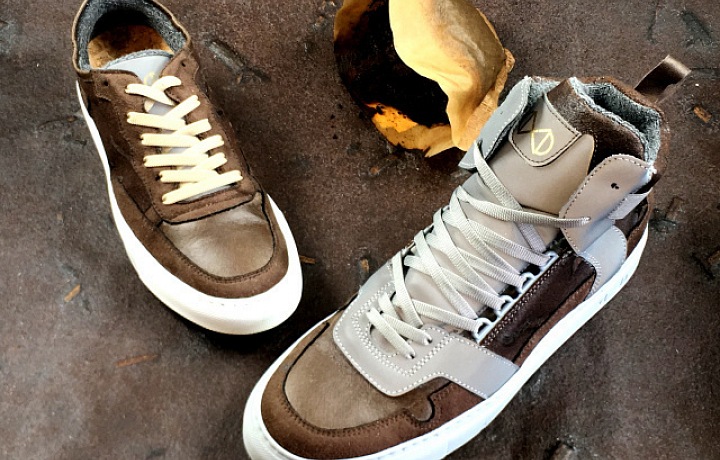 Sneakers made of coffee beans